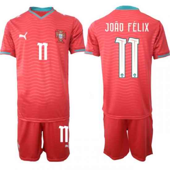 Portugal 2026 FIFA World Cup Soccer Jersey Red #11 JOAO FELIX